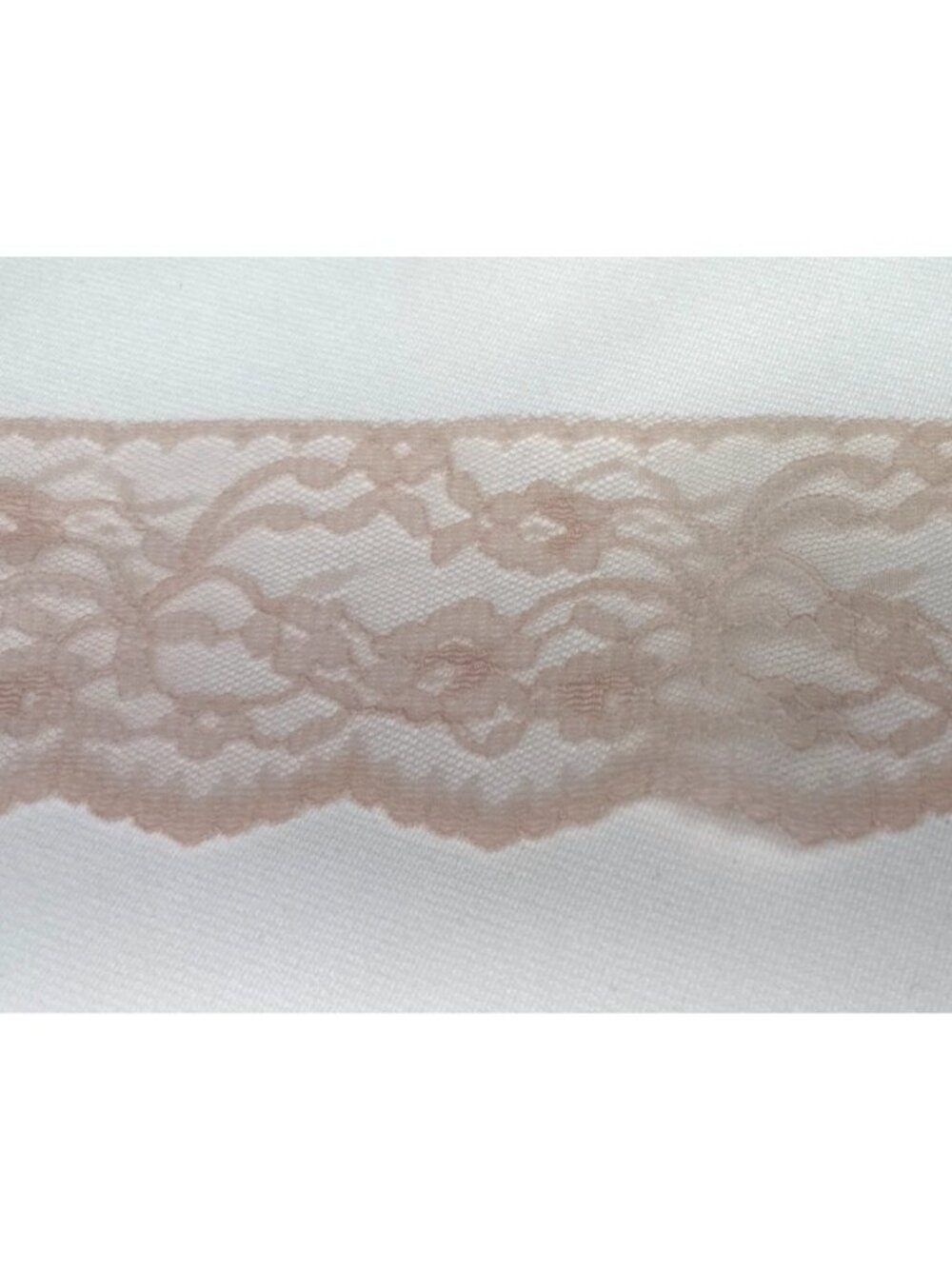 Blush Pink Lace Trim 6 yards + 26" Floral Design Scalloped Edge 2.5" w Sewing